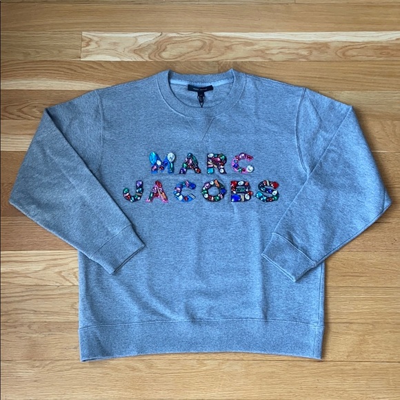marc jacobs embroidered logo sweatshirt